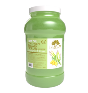 La Palm Hot Oil Collagen Sugar Scrub Lemongrass & Ginger - 1G