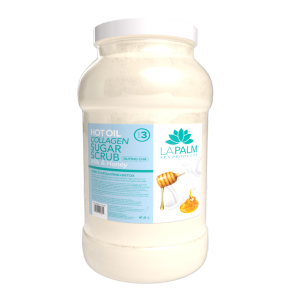 La Palm Hot Oil Collagen Sugar Scrub Milk & Honey - 1G