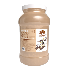 La Palm Hot oil Collagen Sugar Scrub Vanilla Cappuccino -1G