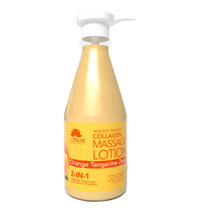 La Palm Healing Therapy Collagen Massage Lotion Orange Tangerine Zest - 24 Oz	