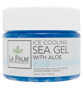La Palm Ice Cooling Sea Gel with Aloe, Intense Thermal Therapy - 12 Oz