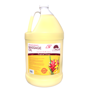 La Palm Aromatherapy Massage Oil Tropical Citrus - 1 Gallon	