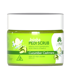 La Palm Jojoba Pedi Scrub Cucumber Cashmere - 12 Oz