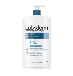 Lubriderm Daily Moisture Body Lotion, Fragrance-Free - 24 Oz