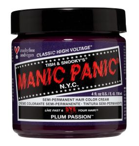 Manic Panic Semi-Permanent Hair Color Cream, Plum Passion - 4 Oz