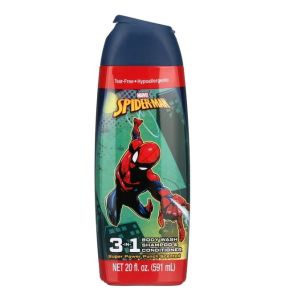 Marvel Ultimate Spiderman Berry Blast 3 in 1 Body Wash, Shampoo & Conditioner - 20 Oz