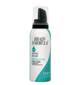 EBIN BRAID FORMULA SETTING MOUSSE SMOOTHING & SHINE - MENTHOL -12.49 Oz
