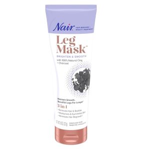Nair Hair Remover Beauty Treatment Natural Clay + Charcoal Leg Mask - 8 Oz