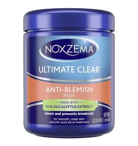 Noxzema Ultimate Clear Anti-Blemish Pads, Made with Over 60% Alcohol - 90 Counts