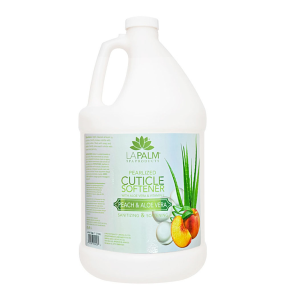 La Palm Pearlized Cuticle Softener, Peach & Aloe Vera - 1G