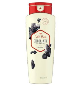 Old Spice Body Wash for Men, Exfoliate with Charcoal Scent - 16 Oz