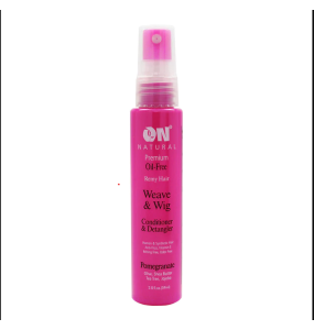 On Natural Premium Oil-Free Weave & Wig Conditioner & Detangler, Pomegranate - 2 Oz