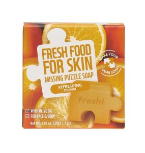 Fresh Food For Skin Missing Puzzle Soap - Refreshing Orange - 1.05 Oz
