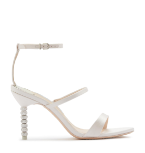 Sophia Webster Rosalind Pearl Mid Sandal Ivory & Pearl	