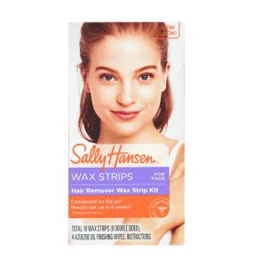 Sally Hansen Hair Remover Wax for Face Body and Bikini - 18 Wax Stripes