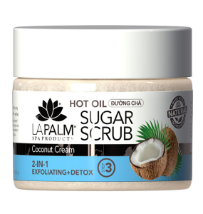 La Palm Hot Oil Collagen Sugar Scrub Coconut Cream - 12 Oz	