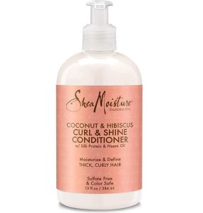 SheaMoisture Coconut & Hibiscus  Curl Shine Conditioner - 13 Oz