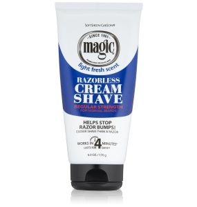Softsheen-Carson Magic Razorless Shave Cream, Regular Strength - 6 Oz