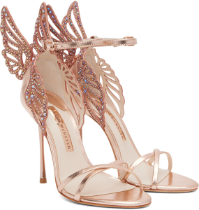 Sophia Webster Heavenly Crystal Sandal Rose Gold & Crystal	