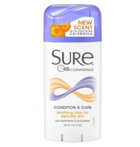 Sure Anti-Perspirant & Deodorant, Condition & Care - 2.6 Oz