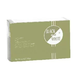 Black and White Botanical Face & Body Olive Oil Bar Soap - 6 Oz