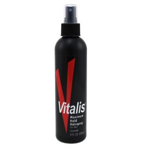 Vitalis Maximum Hold Hairspray For Men, Unscented - 8 Oz
